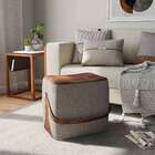 Puff Bag Cinza E Marrom