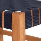 Puff Baixo Fita Garden Natural/azul