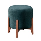 Puff Banco Banqueta Nina Linho Azul