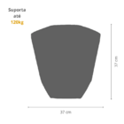 Puff Banco Decorativo Hexagonal Reforçado Amarelo Suede