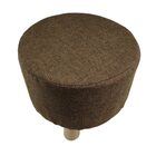 Puff Banco Redondo Banquinho Banqueta Madeira Apoio Pe Suport