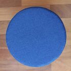 Puff Banco Redondo Banquinho Banqueta Pes De Madeira Macio Ap