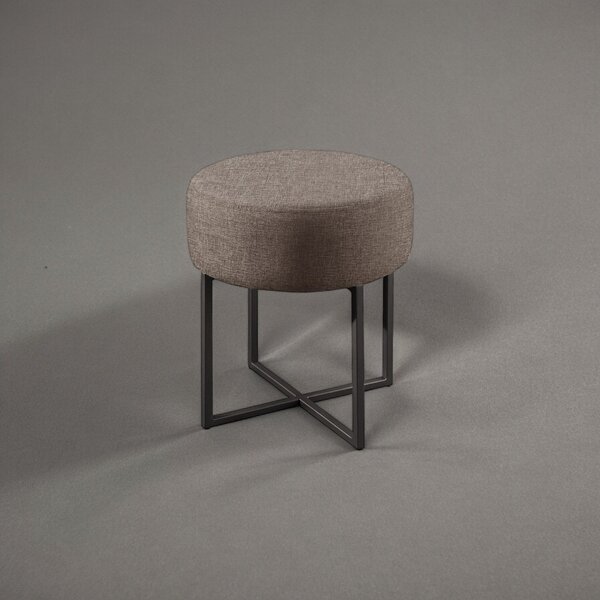 Puff Banqueta 40cm X 45cm Otávio Luxo Cappuccino