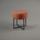 Puff Banqueta 40cm X 45cm Otávio Luxo Terracota