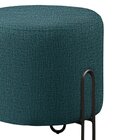 Puff Banqueta 45x50cm Mali Luxo Azul