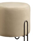 Puff Banqueta 45x50cm Mali Luxo Bege