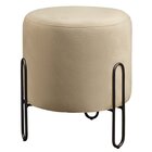 Puff Banqueta 45x50cm Mali Luxo Bege