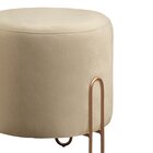 Puff Banqueta 45x50cm Mali Luxo Bege