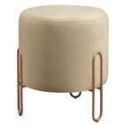 Puff Banqueta 45x50cm Mali Luxo Bege