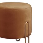 Puff Banqueta 45x50cm Mali Luxo Caramelo