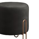 Puff Banqueta 45x50cm Mali Luxo Preto
