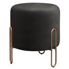 Puff Banqueta 45x50cm Mali Luxo Preto