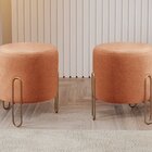 Puff Banqueta 45x50cm Mali Luxo Terracota