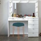 Puff Banqueta Alta Bita Industrial Pé De Ferro Bronze