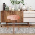 Puff Banqueta Alta Bita Industrial Sala Penteadeira