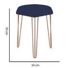Puff Banqueta Alta Bita Industrial Sala Penteadeira Pé De Fer