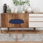 Puff Banqueta Alta Bita Industrial Sala Penteadeira Pé De Fer