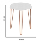 Puff Banqueta Alta Bita Industrial Sala Penteadeira Pé De Fer