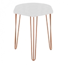 Puff Banqueta Alta Bita Industrial Sala Penteadeira Pé De Fer