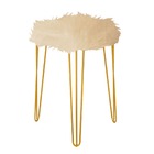 Puff Banqueta Alta Bita Industrial Sala Penteadeira Pé De Fer