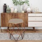 Puff Banqueta Aramado Luna Para Penteadeira Quarto