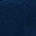 Puff Banqueta Berlim Redondo Suede Azul Marinho Pés Castanho