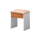 Puff Banqueta Camarim Branco/nature 100% Mdf