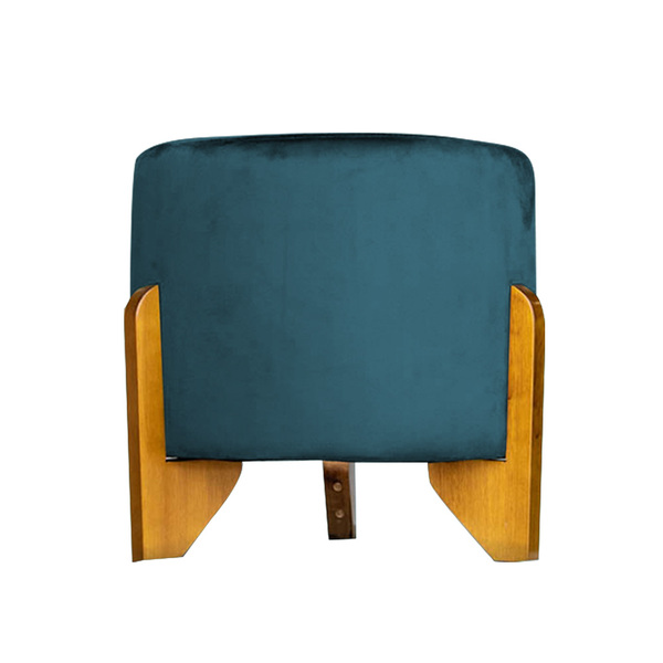 Puff Banqueta Catar Luxo Veludo - Ssx Multicoisas - Azul Royal