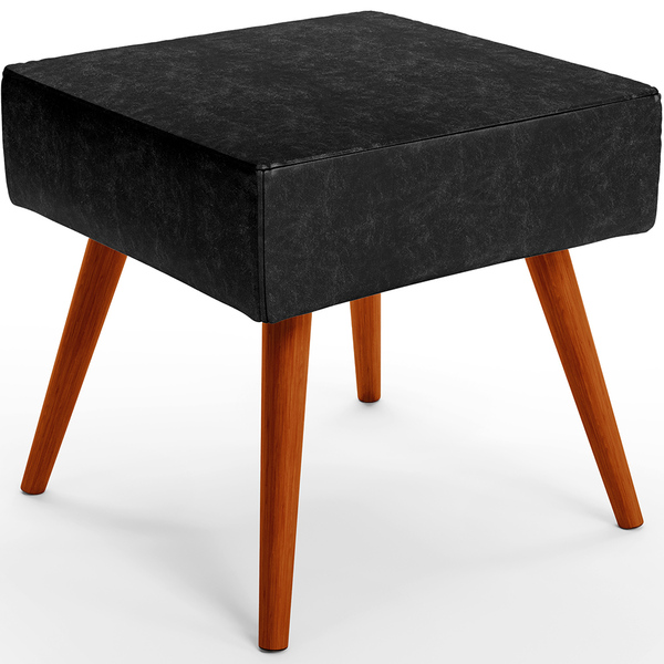 Puff Banqueta Decorativa Com Pés Palito Lívia W01 Couríssimo