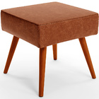 Puff Banqueta Decorativa Com Pés Palito Lívia W01 Couríssimo