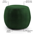 Puff Banqueta Decorativa Para Sala De Estar Golf D02 55 Cm Co