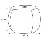 Puff Banqueta Decorativa Para Sala De Estar Golf D02 55 Cm Co