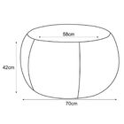 Puff Banqueta Decorativa Para Sala De Estar Golf D02 70 Cm Co