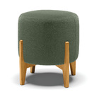 Puff Banqueta Decorativo Base Madeira Stella Bouclê D03 - D'r