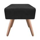 Puff Banqueta Decorativo Pé Palito Natural Ibiza Suede D03 -