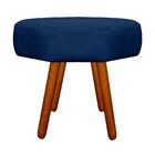 Puff Banqueta Decorativo Veronês Suede Azul Marinho - D'rossi
