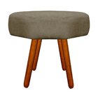 Puff Banqueta Decorativo Veronês Suede Marrom Rato – D'rossi