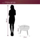Puff Banqueta Descanso Decorativo Havana Matrix Marrom