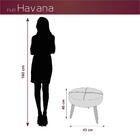 Puff Banqueta Descanso Decorativo Havana Matrix Mostarda