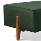 Puff Banqueta Em Madeira Maciça Zurik Luxo Verde