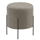 Puff Banqueta Estofado 48x40cm Luxo Odim Cappuccino