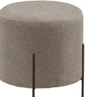 Puff Banqueta Estofado 48x40cm Luxo Odim Cappuccino