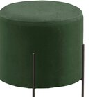 Puff Banqueta Estofado 48x40cm Luxo Odim Verde