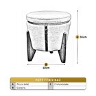 Puff Banqueta Fênix Baú Mesa Design Moderno Bege