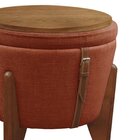 Puff Banqueta Fênix Baú Mesa Design Moderno Terracota