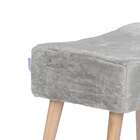 Puff Banqueta Fluffy Pelúcia - Stay Puff - Areia