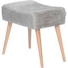 Puff Banqueta Fluffy Pelúcia - Stay Puff - Areia