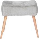 Puff Banqueta Fluffy Pelúcia - Stay Puff - Areia