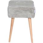 Puff Banqueta Fluffy Pelúcia - Stay Puff - Areia