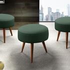 Puff Banqueta Lippe Madeira Maciça